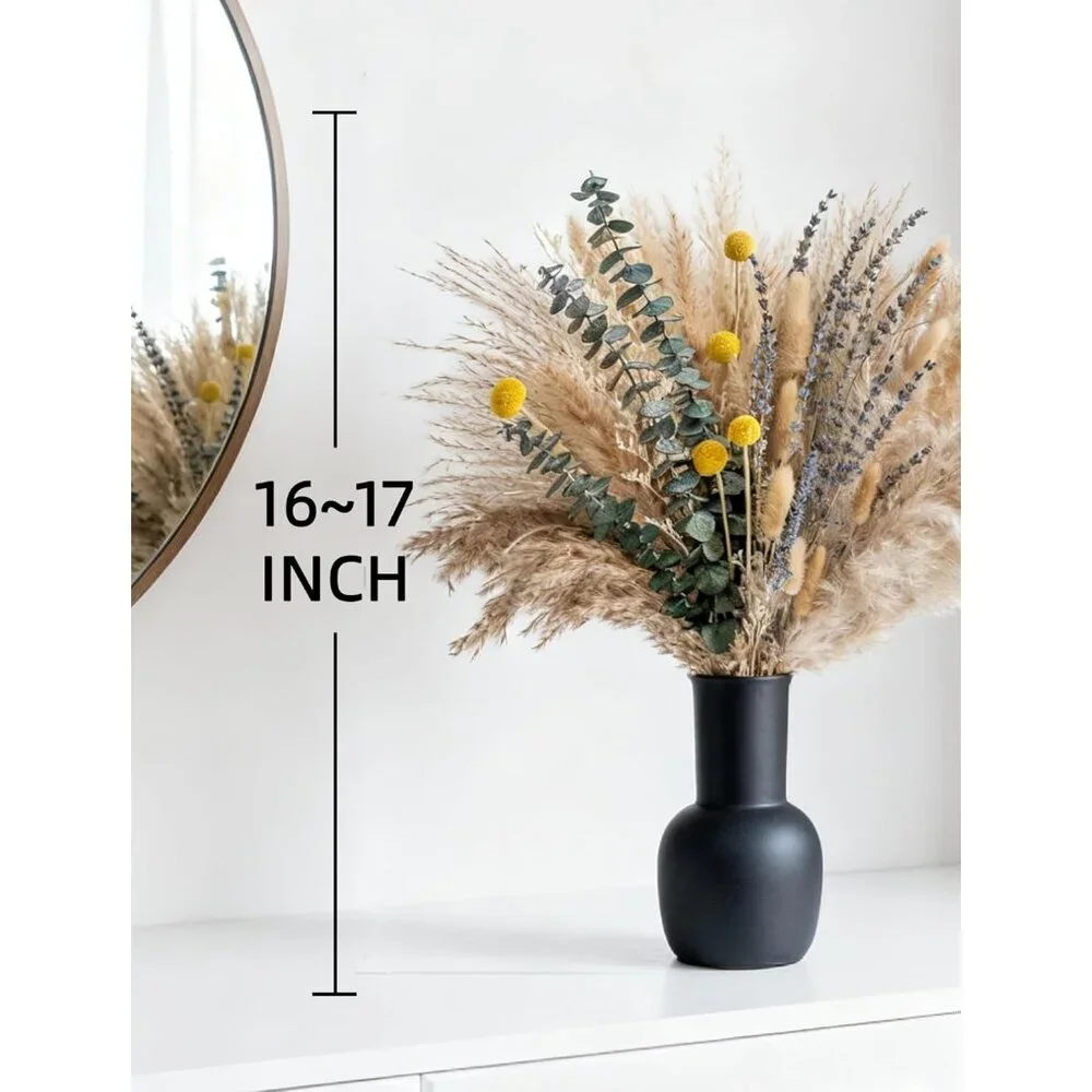 Boho Decor Bouquet Pampas Grass Eucalyptus Lavender Natural Dried Flower